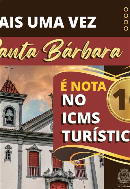 Nota 10 no ICMS Turístico. 